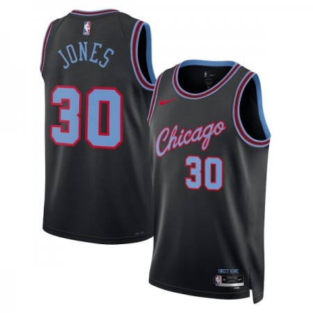 Camiseta Hombre NBA Chicago Bulls Tre Jones 2025-26 Nike City Edition Negro Swingman